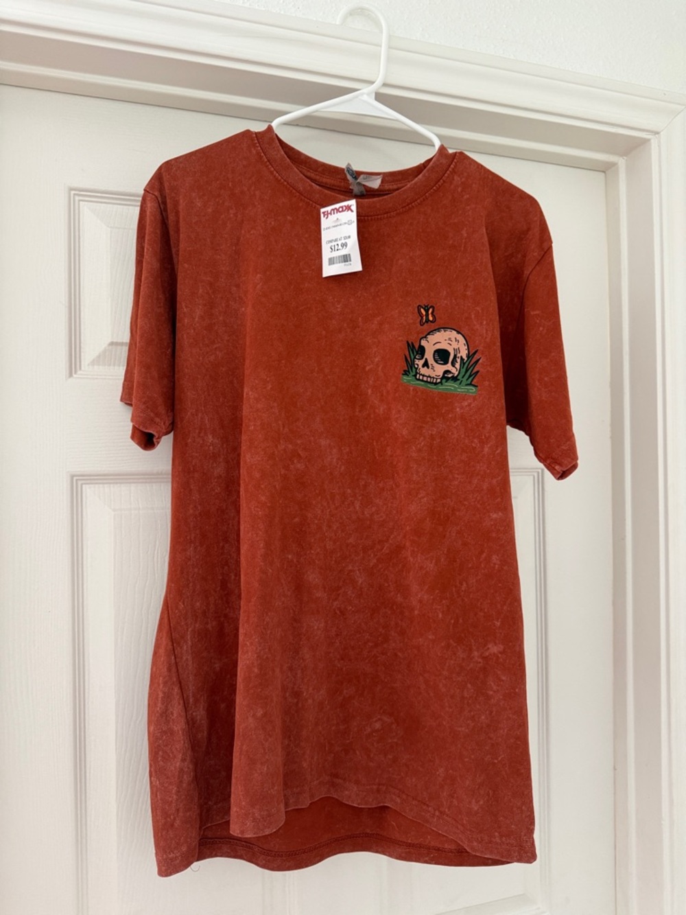 Vintage-Inspired Rust Short Sleeve Graphic Tee